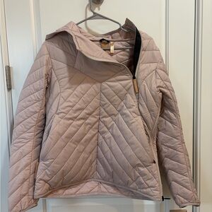 Indygena light Pink Quilted Hooded Jacket - Women